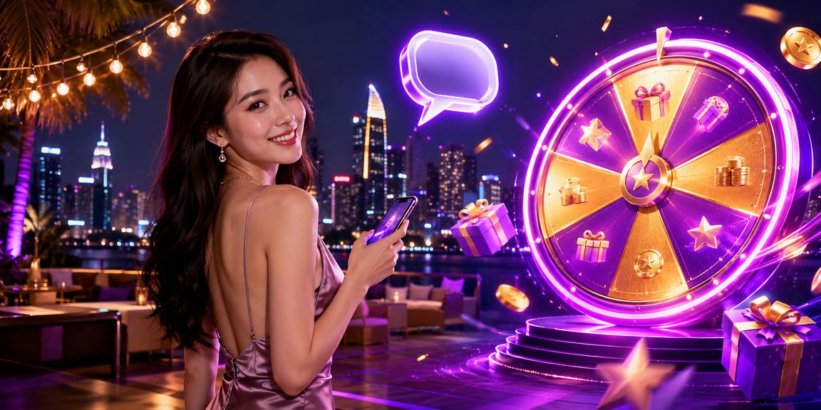 Ánh đèn neon rực rỡ tại TP. Hồ Chí Minh phản chiếu không khí casino trực tuyến