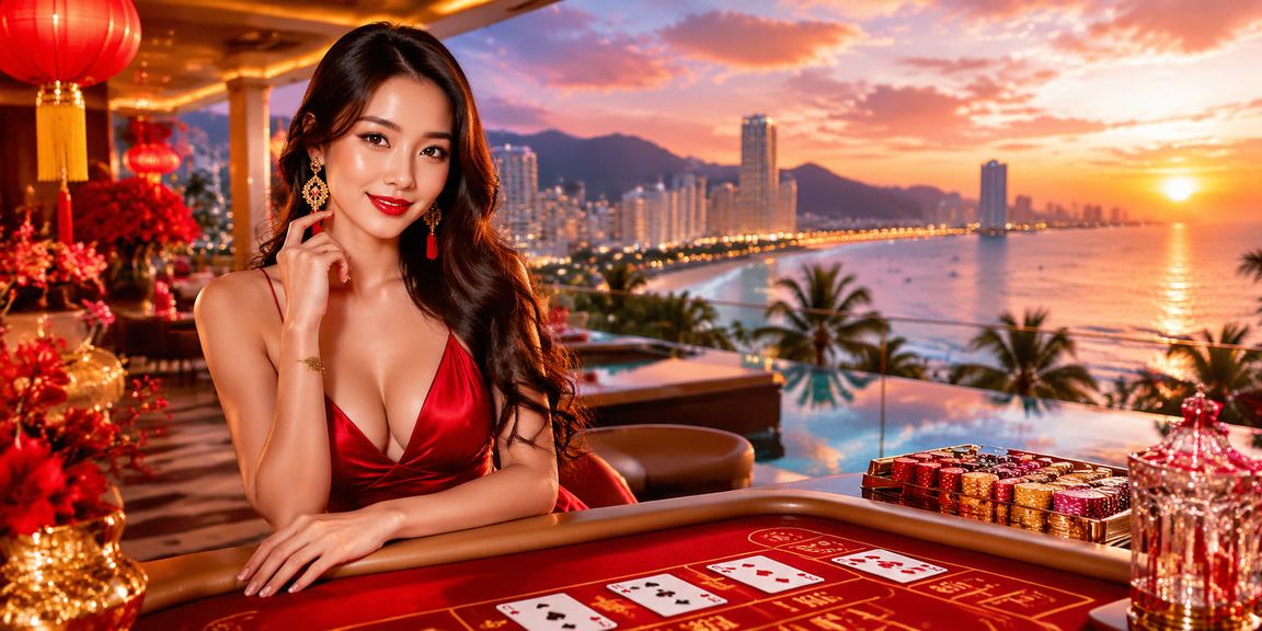 Người chơi Baccarat tại bãi biển Nha Trang